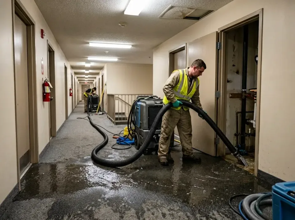 multi-unit-apartment-hallway-f-005 — frequently asked questions, Emergency Burst Pipe Water Extraction & Removal in El Grana…